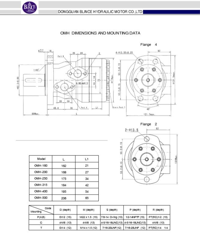 Сверхмощный гидравлический мотор мотора ОМХ БМХ 315кк 5000кк Торкмотор гидравлический для тележки конкретного смесителя